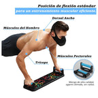 Tabla Push Up Con Bandas Multifuncion